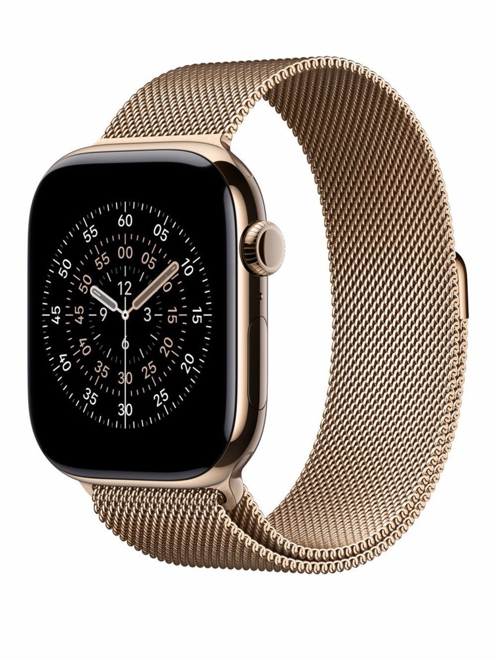 Apple 45mm Gold Stainless Steel Milanese Loop Smartwatch Band